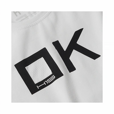 Футболка женская белая "ОК"
