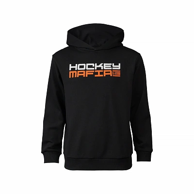 Мужское худи «Hockey Mafia» Оранжевый принт на спине